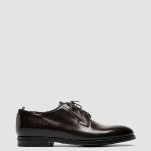 Store Officine Creative VANDERBILT CAOU 013 - Leather Derby Shoes DARK BROWN