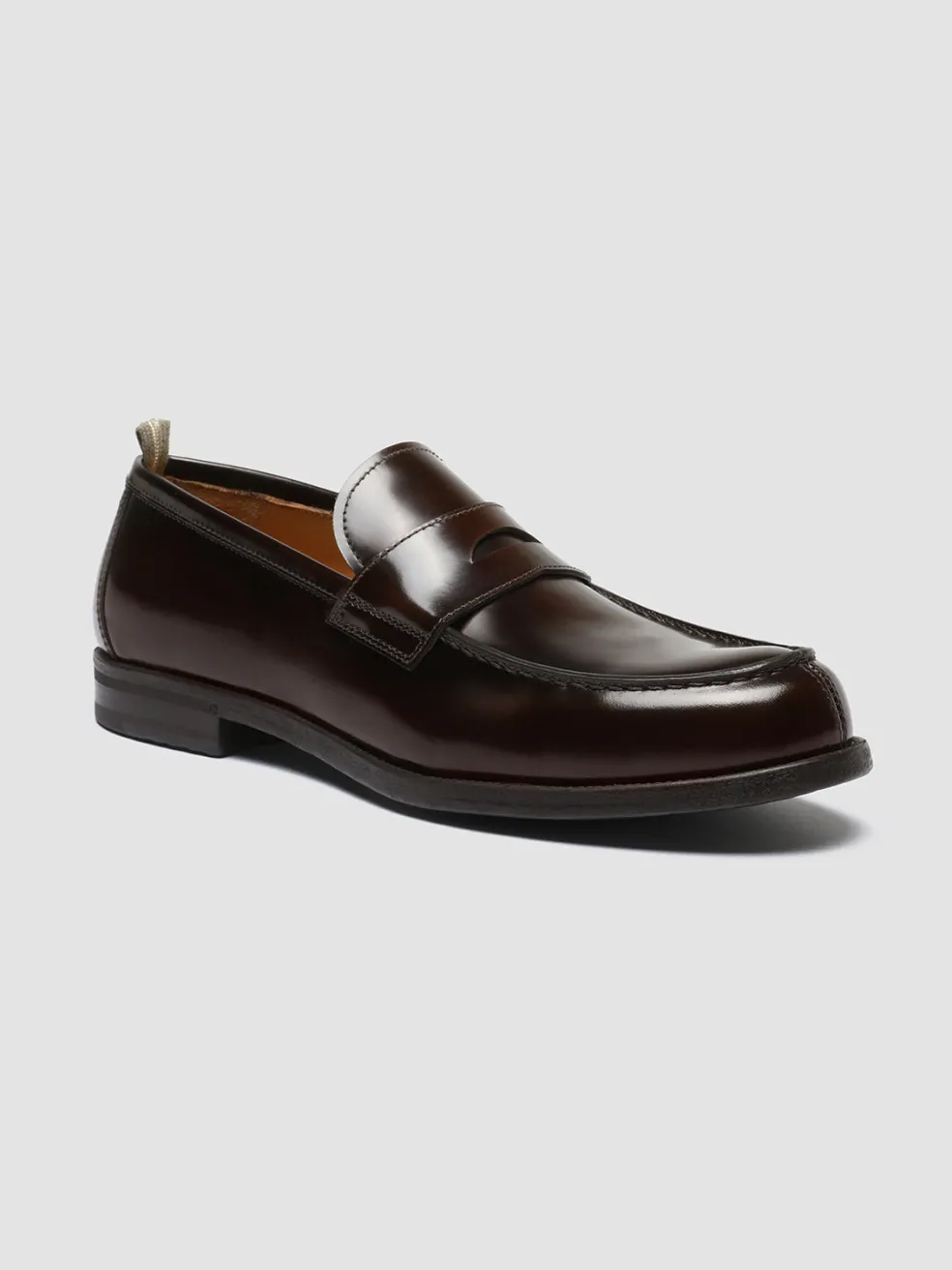 Fashion Officine Creative VINE 001 - Brown Leather Loafers DARK BROWN
