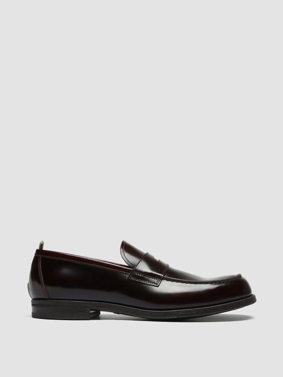 Sale Officine Creative VINE 001 - Leather Loafers BURGUNDY