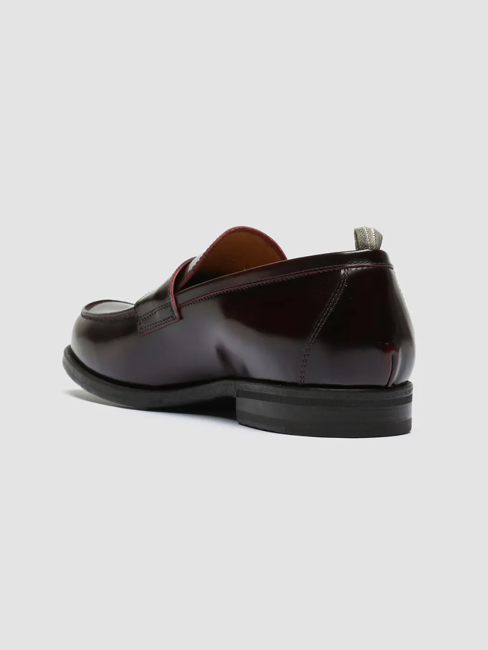 Sale Officine Creative VINE 001 - Leather Loafers BURGUNDY
