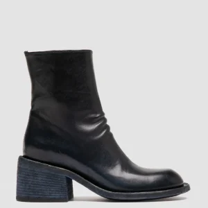 Flash Sale Officine Creative WILDS 004 - Blue Leather Zipped Boots OLTREMARE                                         