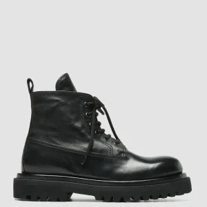 Outlet Officine Creative WISAL DD 105 - Leather Lace Up Boots BLACK